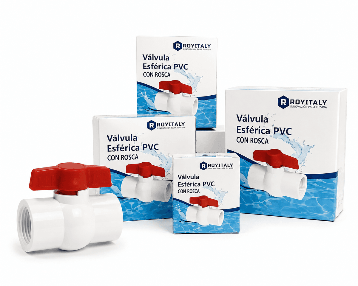 VALVULA ESFERICA PVC 1" C/R (ROY286) - ROYITALY