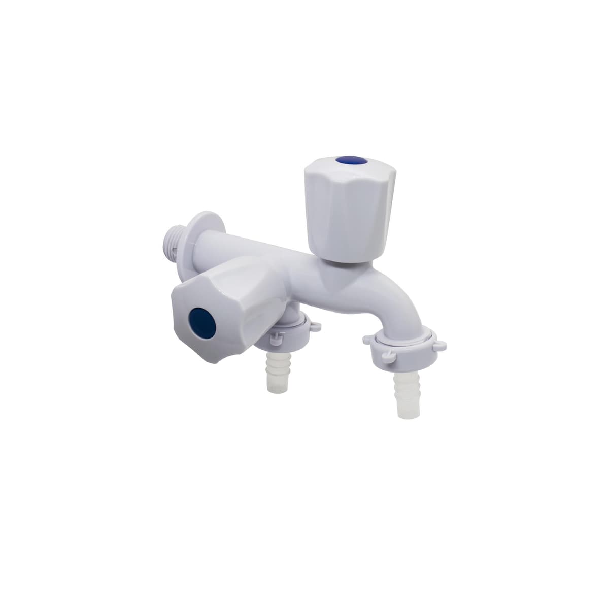 VALVULA JARDINERO DUPLEX 1/2" (P/LAVAD) PVC BLANCO 126268  - C&A