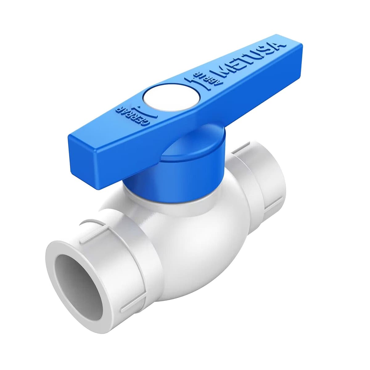 VALVULA PESADA ESFER. 1" PVC S/ROSCA MASC130V2 - METUSA
