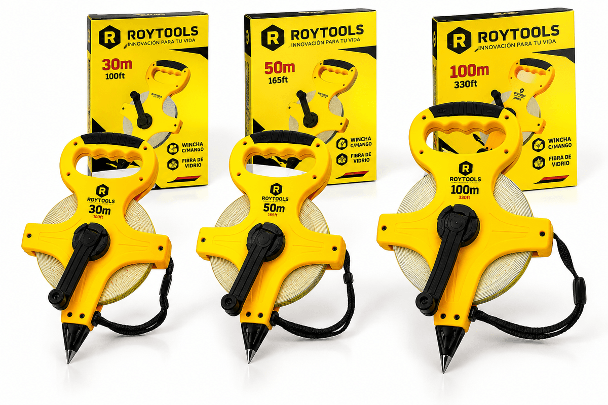 WINCHA C/MANGO 30MTS (ROY243) - ROYTOOLS