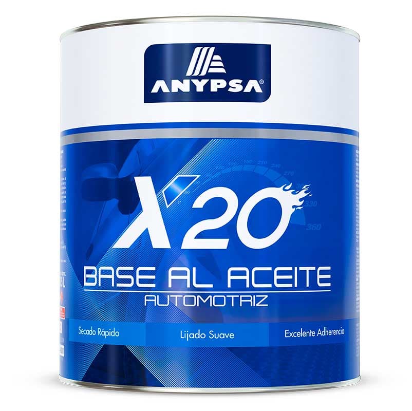 X20 BASE AL ACEITE  AUTOMOTRIZ GRIS 3.785 - ANYPSA