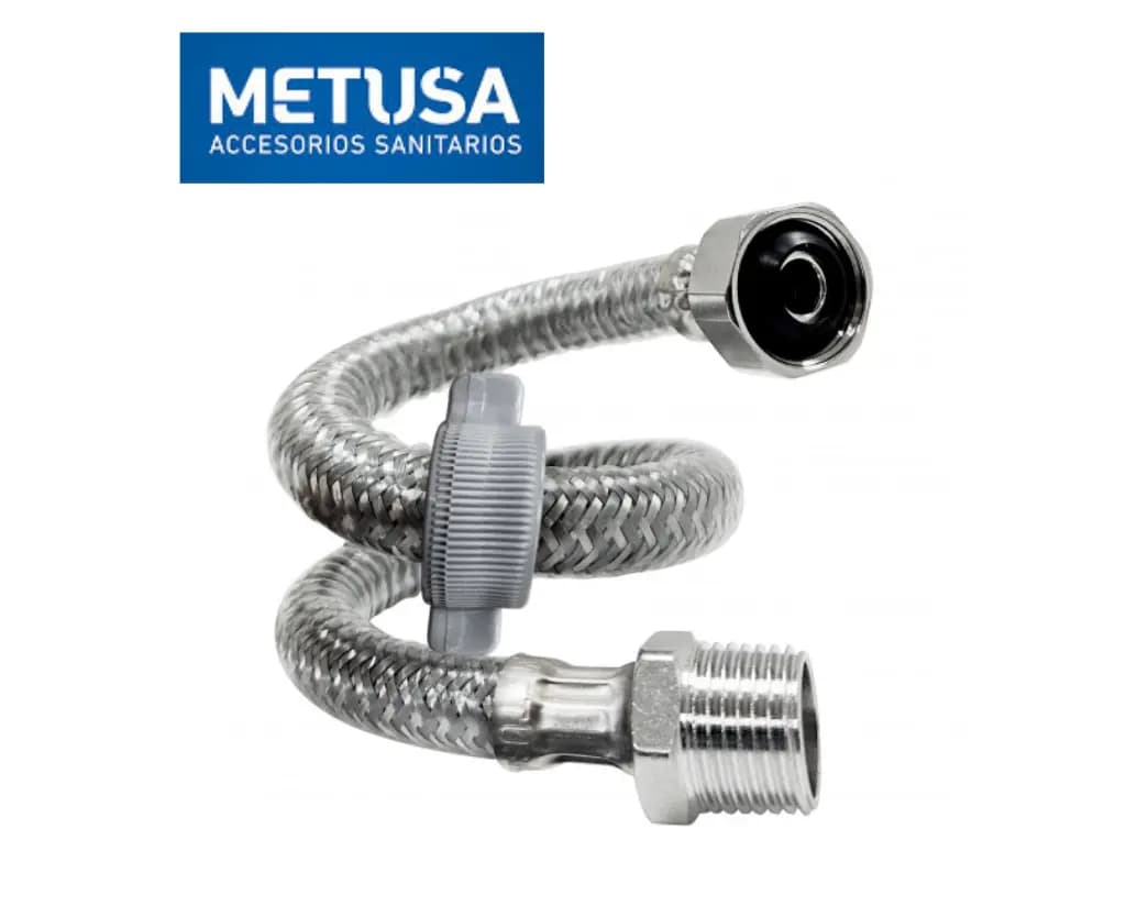TUBO ABASTO ALUM.TRENZ.1/2"X80CM (MAST545R) - METUSA