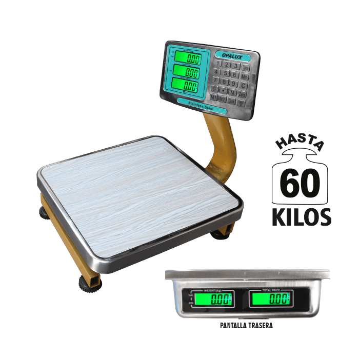 BALANZA C/BRAZO ELECT. 60KG. OP-802A - OPALUX