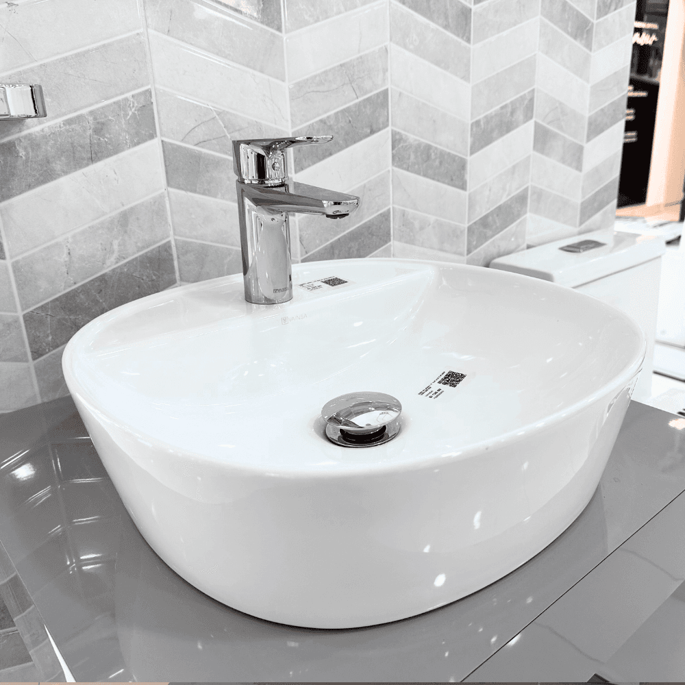 OVALIN BOWL AQUARIUS BLANCO SVBW0AQ021 -VAINSA