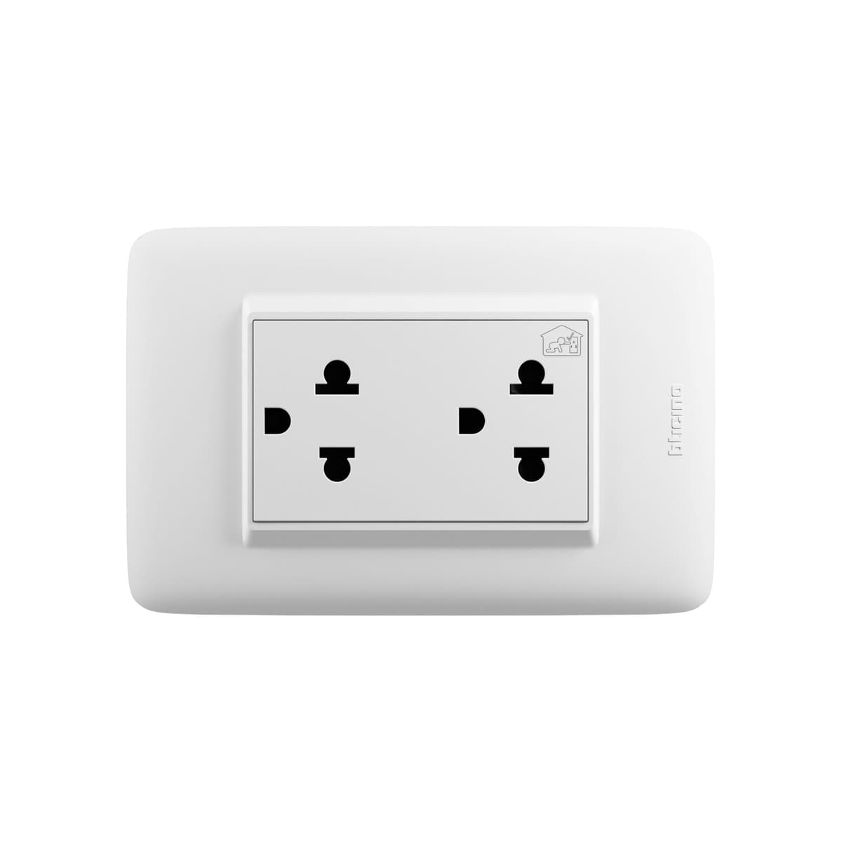 TOMAC. UNIV. DUPLEX 2P+TIERRA DOMINO SENCIA AP1222B - TICINO
