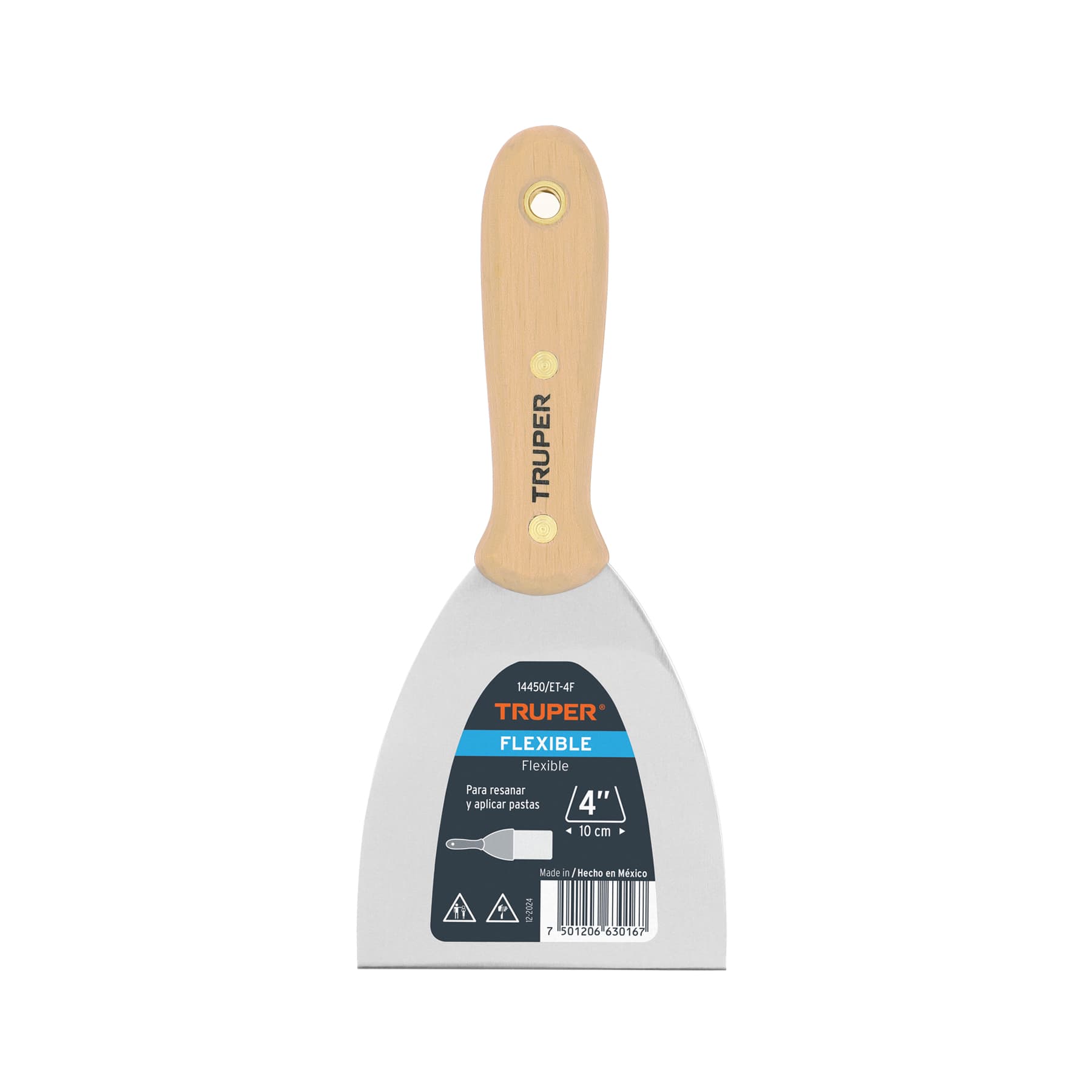ESPATULA FLEXIBLE 4" M/MADERA (14450) - TRUPER