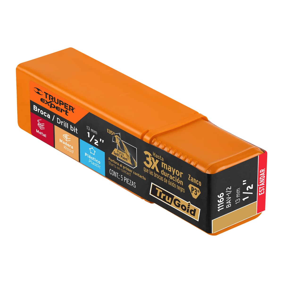 BROCA METAL HSS 1/2" (11166) - TRUPER